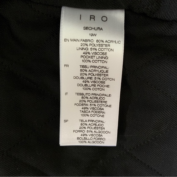 NEW IRO Sechura Patchwork-Effect Faux Fur Jacket *Mixed Red* Sz FR 44 / US 12 - Picture 15 of 16